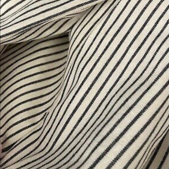 ❤Urban Outfitters Cooperative off white with black pinstripe strapless dress S - Picture 3 of 6